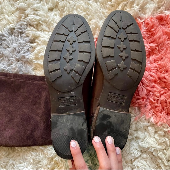 SAM EDELMAN suede & leather riding boots - Picture 4 of 4